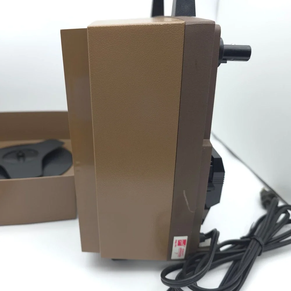 GAF 2388 Movie Projector Dual 8mm Super 8 Vintage Brown Automatic Load 1970 Tech